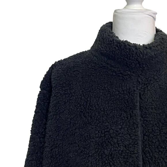 Summersalt Cozy High Pile Eco‎ Fleece Sweater Pullover Black Size M 0 - Picture 4 of 11